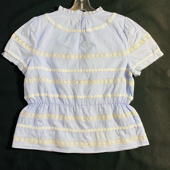 NWT J.CREW Daisy-chain peplum Top - Picture 5 of 10